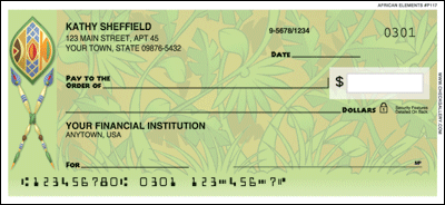 African Elements Personal Checks