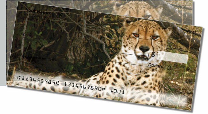 African Wildlife Side Tear Personal Checks