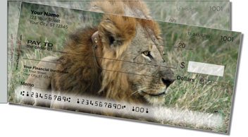 African Wildlife Side Tear Design Checks