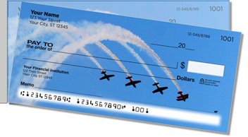 Airplane Aerobatics Side Tear Personalized Checks