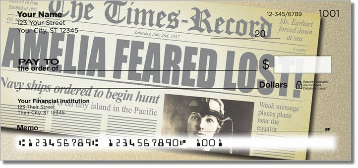 Amelia Earhart Personal Checks