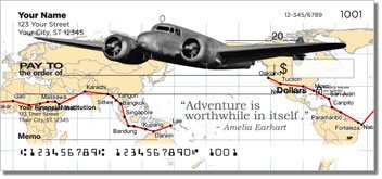 Amelia Earhart Personalized Checks
