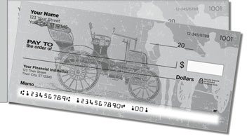 Antique Automobile Side Tear Design Checks