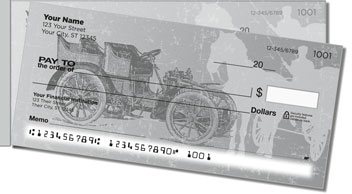 Antique Automobile Side Tear Personalized Checks