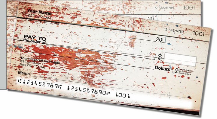 Antique Surface Side Tear Personal Checks