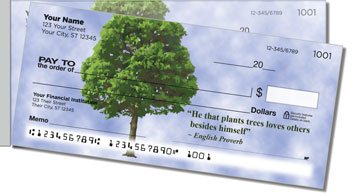 Arbor Day Quote Side Tear Design Checks