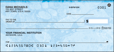 Blue Marble Personal Checks
