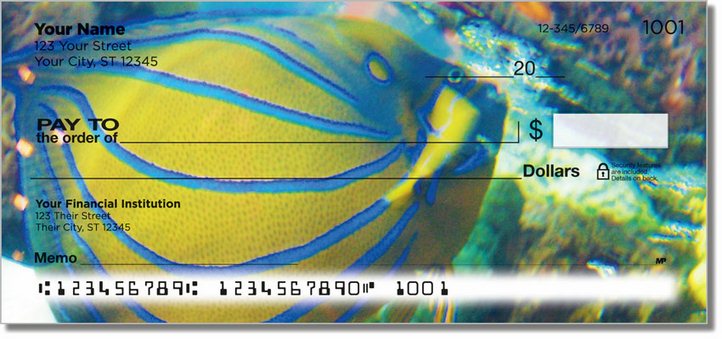 Blue Ring Angelfish Personal Checks