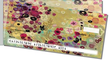 Botanical Art Side Tear Personalized Checks