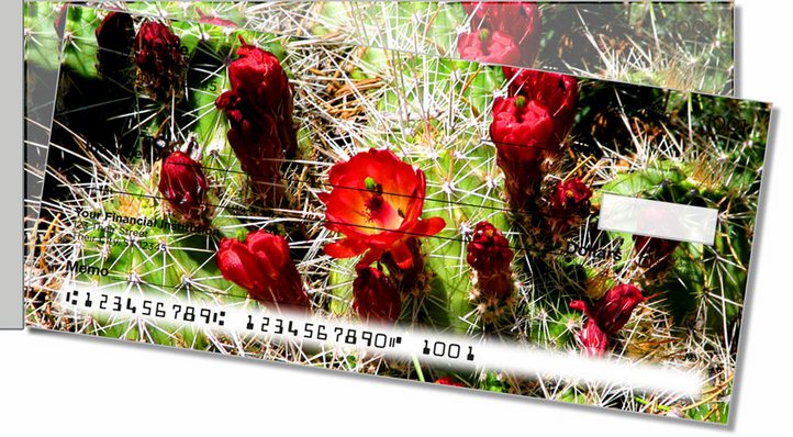Cactus Side Tear Personal Checks