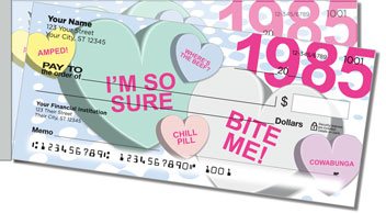 Candy Heart Side Tear Design Checks