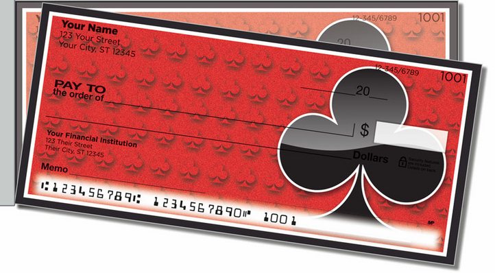 Card Suit Side Tear Personal Checks