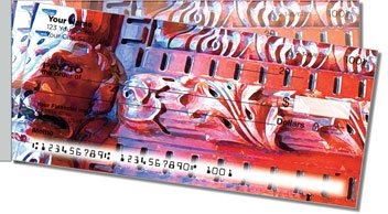 Carved Detail Side Tear Personalized Checks