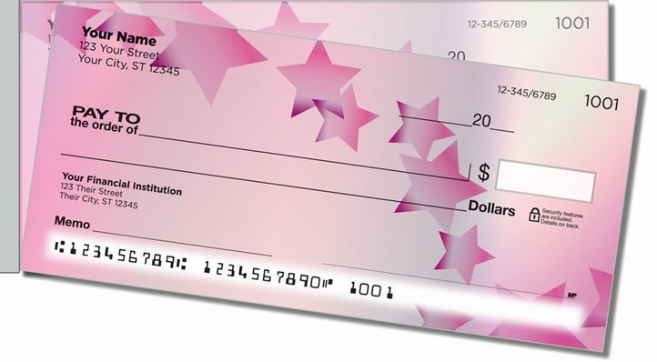 Cascading Star Side Tear Personal Checks