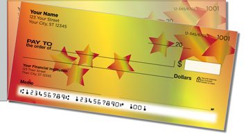 Cascading Star Side Tear Design Checks