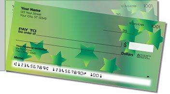 Cascading Star Side Tear Personalized Checks