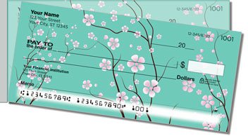 Cherry Blossom Side Tear Design Checks