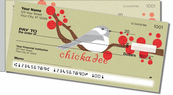 Chickadee Side Tear Personal Checks