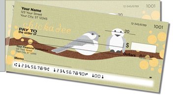 Chickadee Side Tear Personalized Checks