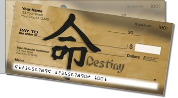 Chinese Character Side Tear Checks