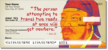 Chinese Philosopher Design Checks
