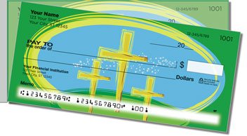 Christian Cross Side Tear Personalized Checks