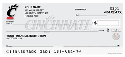 Cincinnati Logo Personal Checks