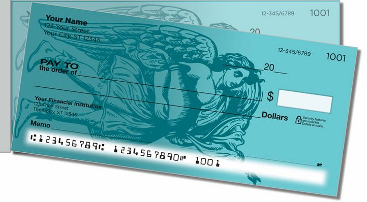 Classic Angel Side Tear Personal Checks