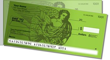 Classic Angel Side Tear Personalized Checks