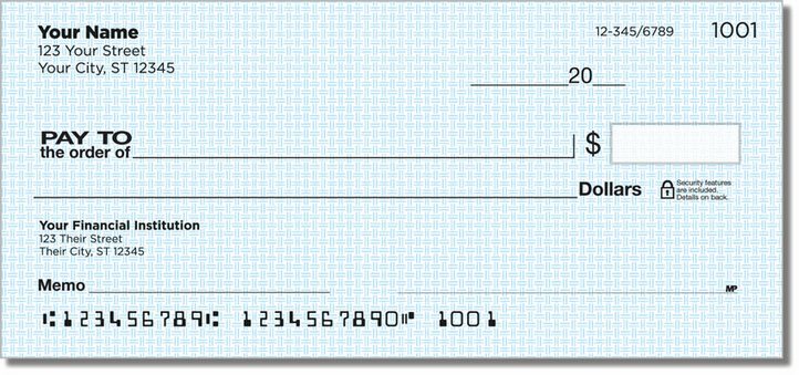 Classic Blue Personal Checks