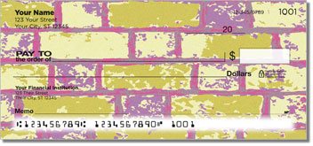 Colored Brick Personalized Checks