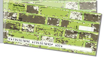 Colored Brick Side Tear Design Checks