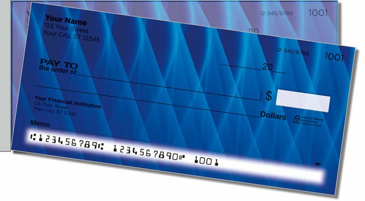 Colored Fiber Side Tear Personal Checks