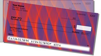 Colored Fiber Side Tear Personalized Checks