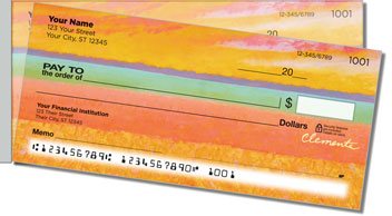 Colored Fields Side Tear Checks