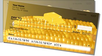 Corn Side Tear Personalized Checks