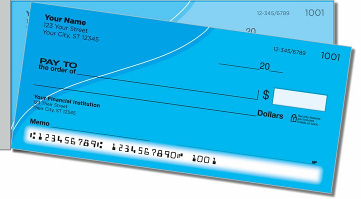 Corner Curve Side Tear Personal Checks