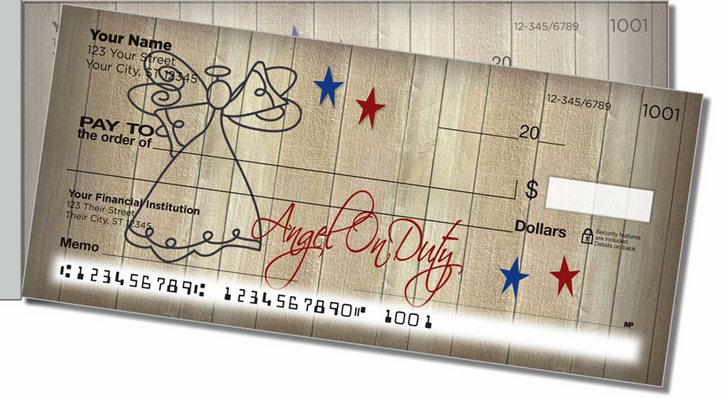 Country Angel Side Tear Personal Checks