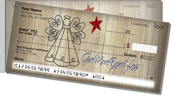 Country Angel Side Tear Personalized Checks