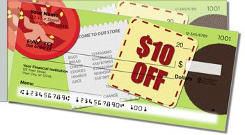 Coupon Clipper Side Tear Personalized Checks