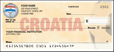 Croatia World Soccer Personal Checks