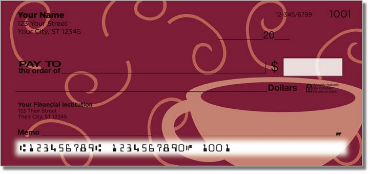 Cup of Coffee Personal Checks