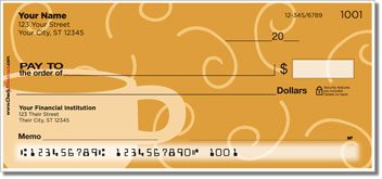 Cup of Coffee Personalized Checks