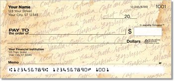 Cup of Joe Personalized Checks