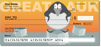 Cute Extinct Animal Personalized Checks