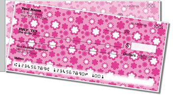 Cute Flower Side Tear Design Checks