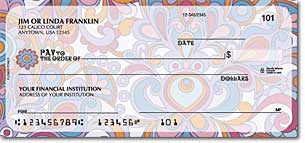 The Flower Power Personal Checks