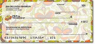 The Flower Power Personalized Checks