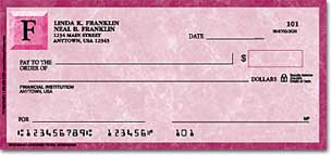 Royal Monogram Personalized Checks