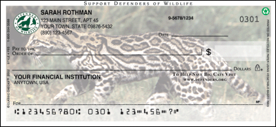 Defenders of Wildlife Big Cats Personal Checks